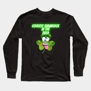 Saint Patrick's Day. Irish Proud.Coolest shamrock in the filed.Saint Patrick day gifts. Long Sleeve T-Shirt